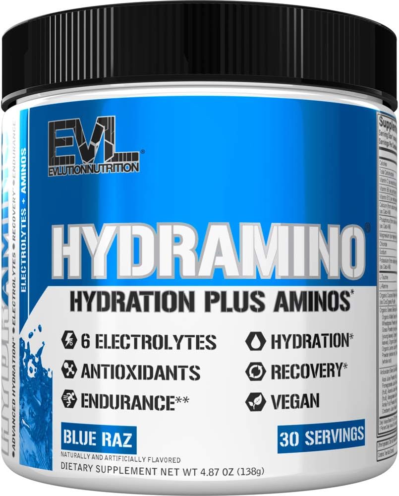 HYDRAMINO Complete Hydration Multiplier, All 6 Electrolytes, Vitamin C & B, Fluid Boosting Aminos, Coconut Water, Endurance & Recovery, Immunity Support, Antioxidants, 0 Sugar, 30 Serve, Orange Mango : Health & Household