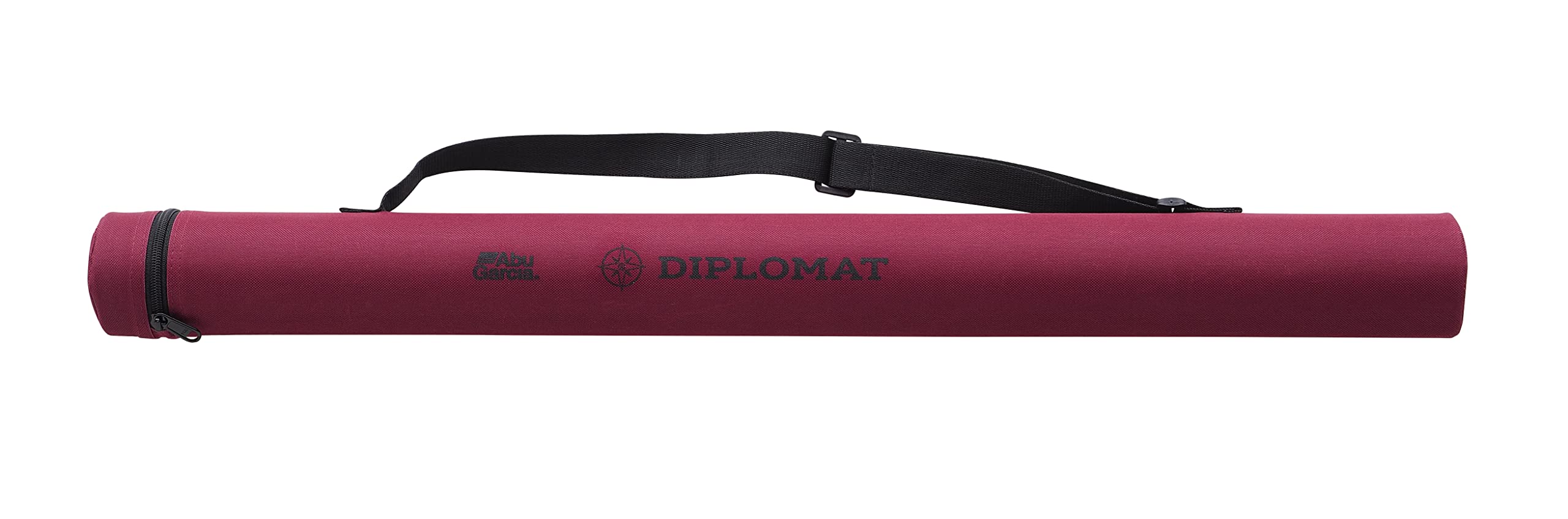 Abu Garcia Diplomat – Cannes à pêche de Voyage V2, conçues pour être emballées de Petite Taille pour Un Transport Facile, Carbone 24T, Noir/Rouge, 2,1 m | 3-14 g
