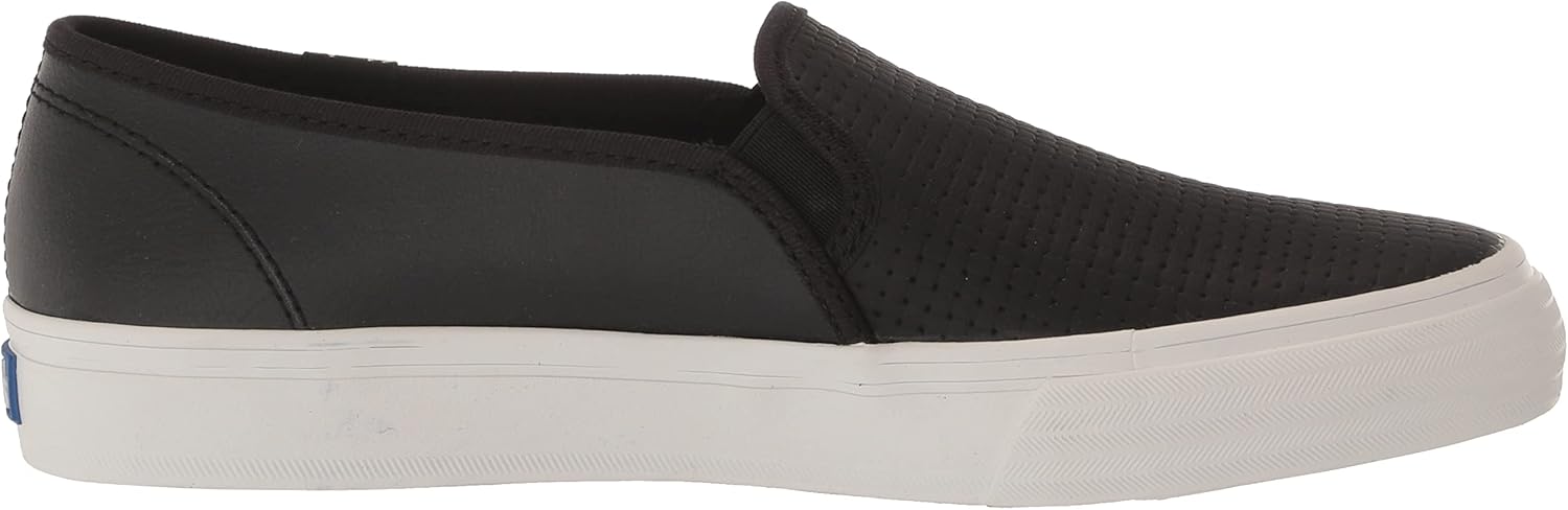 Keds Women's Double Decker Sneaker 5 Black Canvas