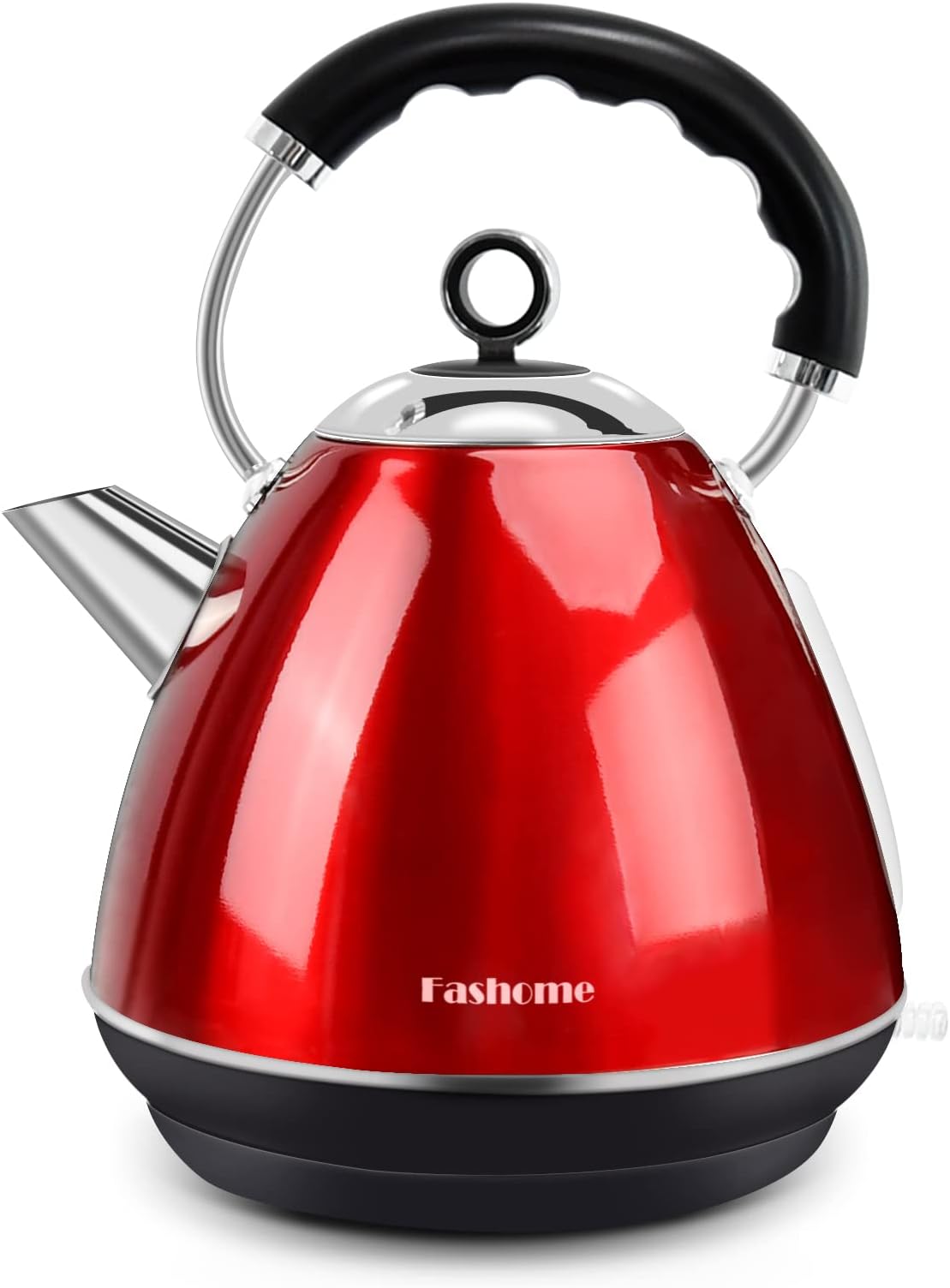 Electric Kettle, Anti-Tip Design for Family with Children and Elderly, 1.7L Tea Kettle Stainless Steel Kettle with Filter & LED Lighting Switch, Boil Dry Protection and 3-7Min Fast Heating.