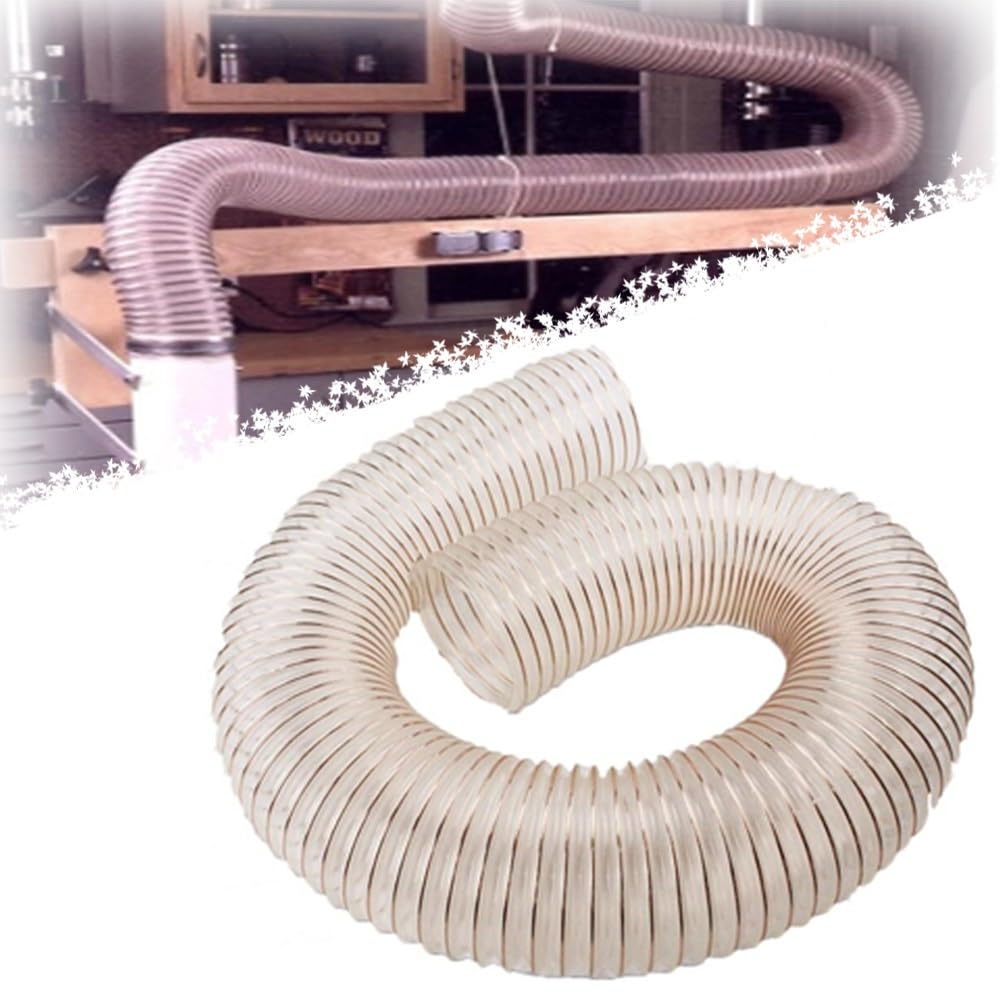 Manguera De Aspiración Y Succión De Poliuretano 40 60 80 125 200 300mm Tubo Flexible Para Plantas Industriales Manguera En Espiral 1/3/5/10m(10m/32.8ft,50mm(2"))