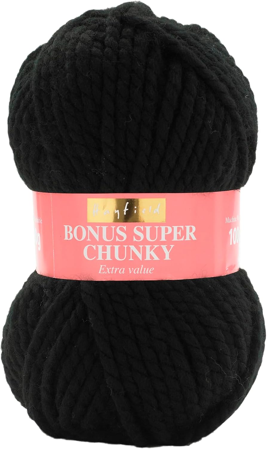 Sirdar Hayfield Bonus Super Chunky, Black (965), 100g