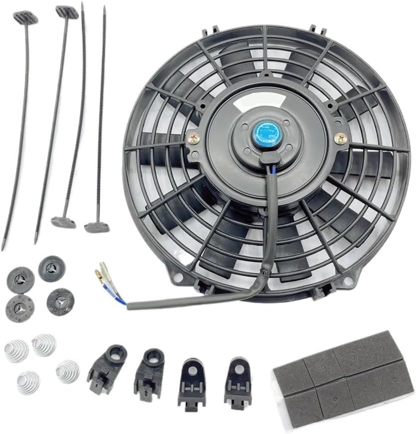 Suitable for 9 Inch Universal Cooling Fan 12V 80W Car Conditioner Kit