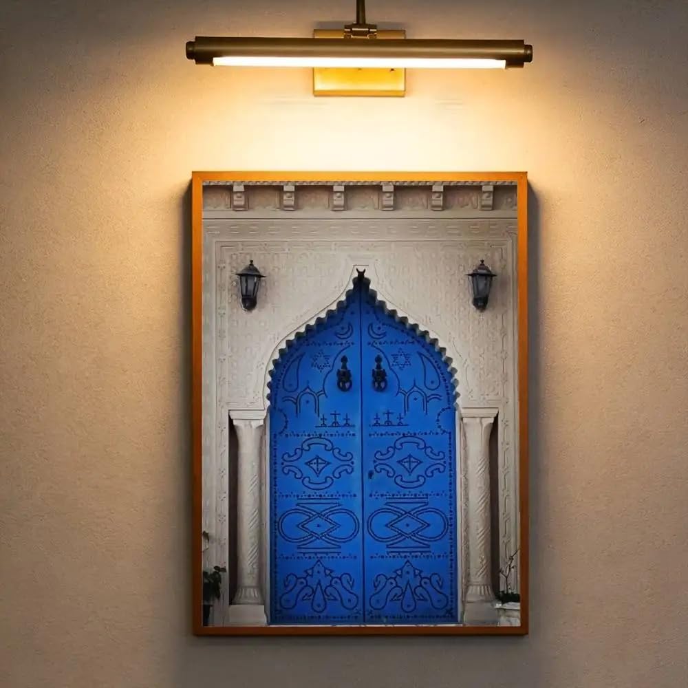 Dittelle Frameless Morocco Door Arabic Art Canvas Poster Wall Art Prints For Living Room, Bedroom, Home Decor Canvas Painting(30X40cm/Frameless)