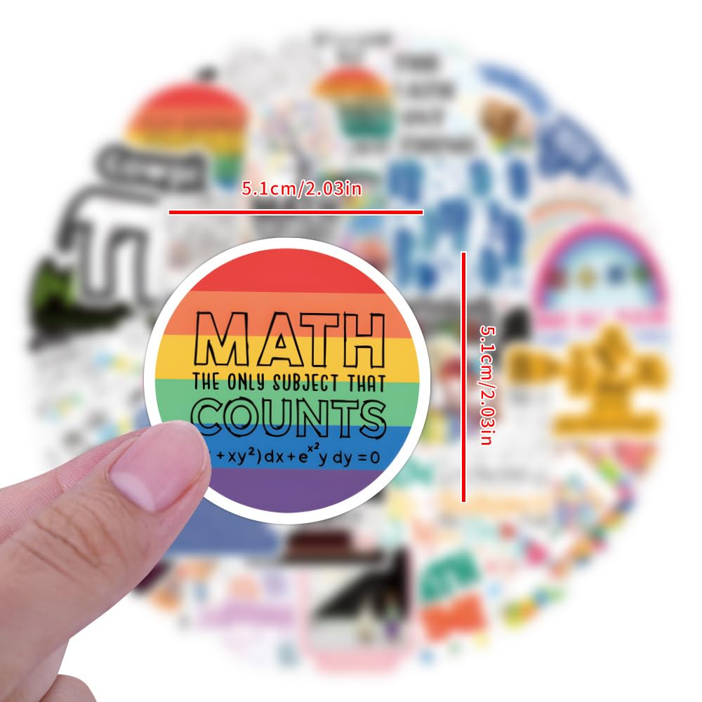 200 Piece Waterproof Vinyl 200 Math Stickers Pack For Kids - Fun ...