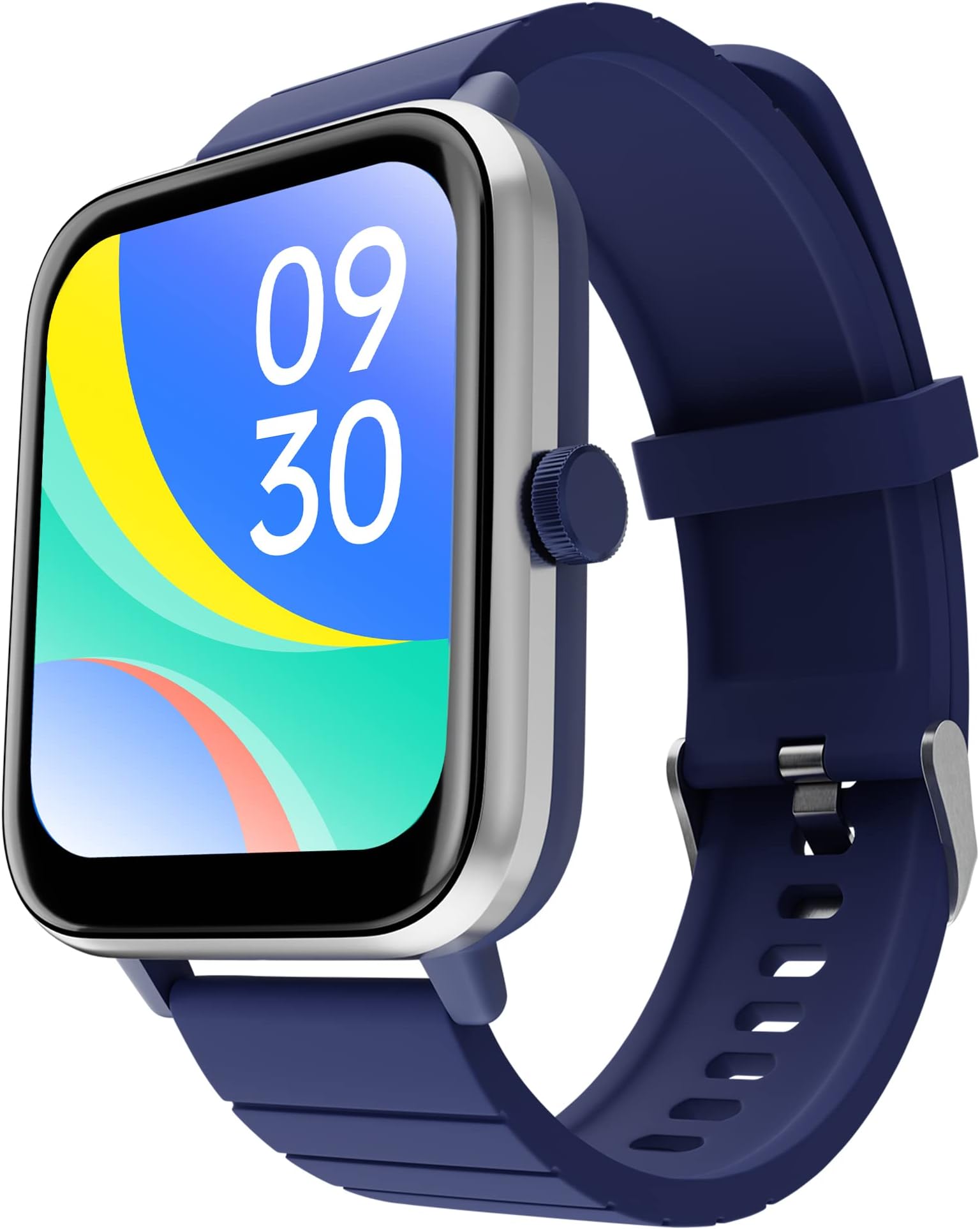 Zebronics DRIP Smart Watch with Bluetooth Calling, 4.3cm (1.69"), 10 Built-in & 100+ Watch Faces, 100+ Sport Modes, 4 Built-in Games, Voice Assistant, 8 Menu UI, Fitness Health & Sleep Tracker (Blue)