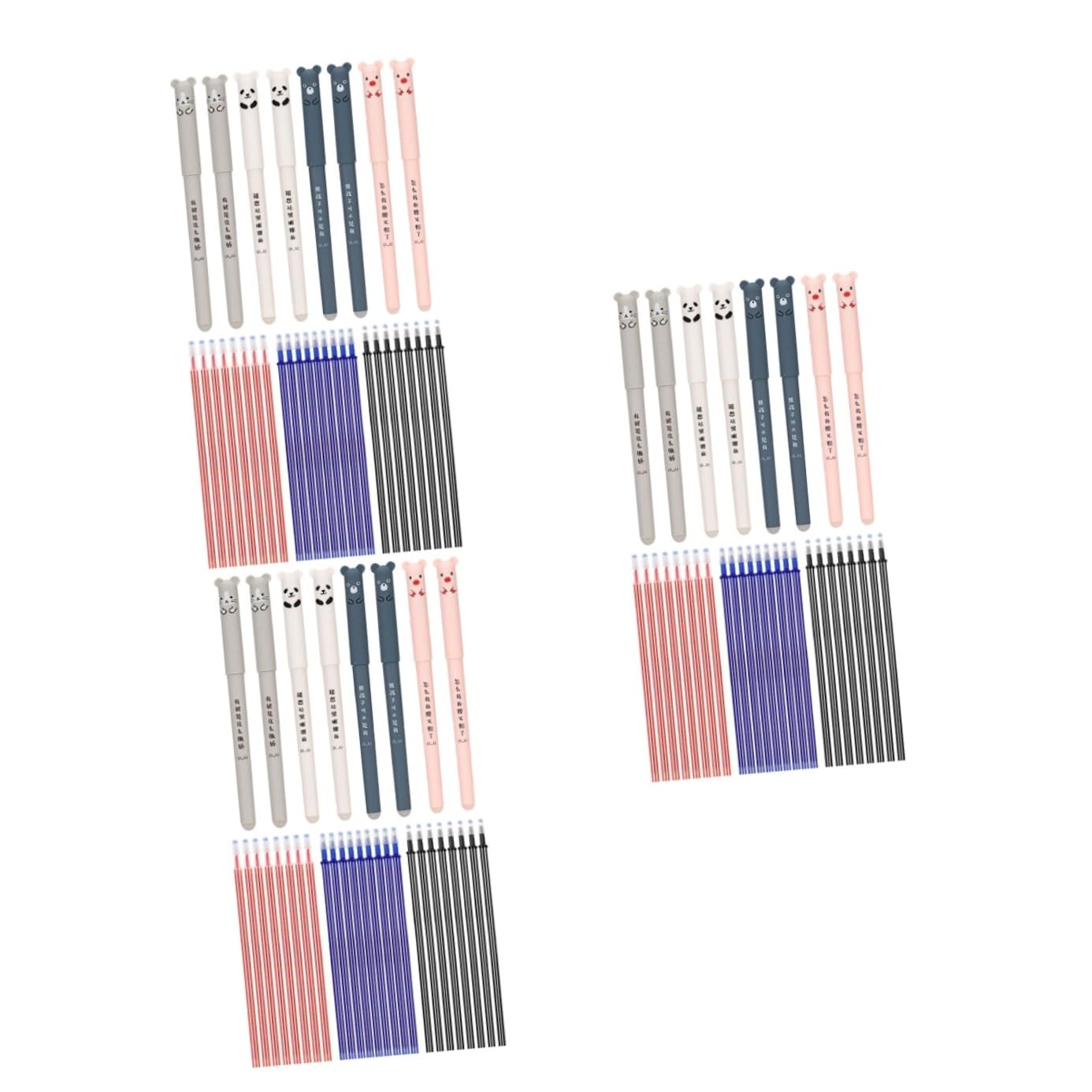 MAGICLULU 3sets Penne Cancellabili Per Studenti e Insegnanti Penne Ricariche Di Inchiostro Scrittura e Facile Cancellazione Materiale Leggero e Comodo Da Trasportare