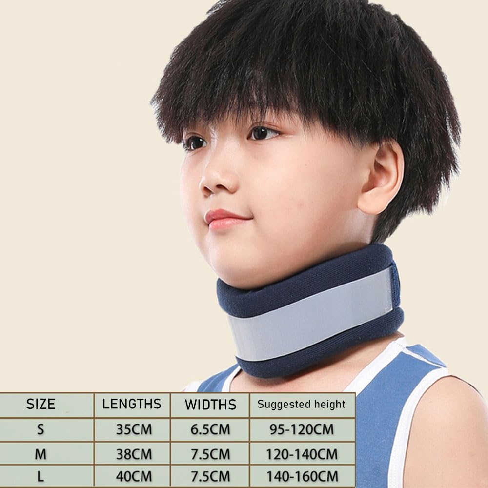 Oaygat Neck Brace Support for Sleeping Soft and Comfort Cervical Neck Collar for Children Adjustable Neck Support for Relieving Neck Pain and Spine Pressure Neck Collar Protector after Injury for Kids - Image 4