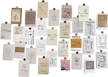 Amazon ドナリー おしゃれで可愛い ポストカード 30枚セット はがきサイズ 北欧 韓国 海外 インテリア 雑貨 ミニポスター アート ポストカード 絵柄付はがき 文房具 オフィス用品