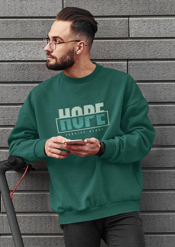eshami Men Long Sleeve Sweatshirt Comfortable Soft Fabric Casual Modern Fit Stylish Pullover Hope_Parent-picture-50