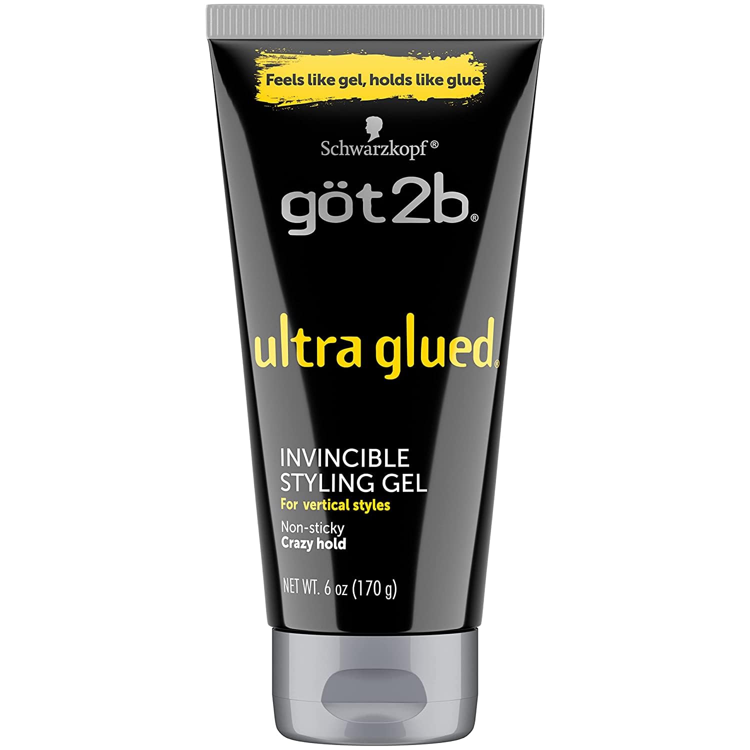 Got2b Ultra Glued Invincible Styling Gel, 6 oz (Pack of 5)