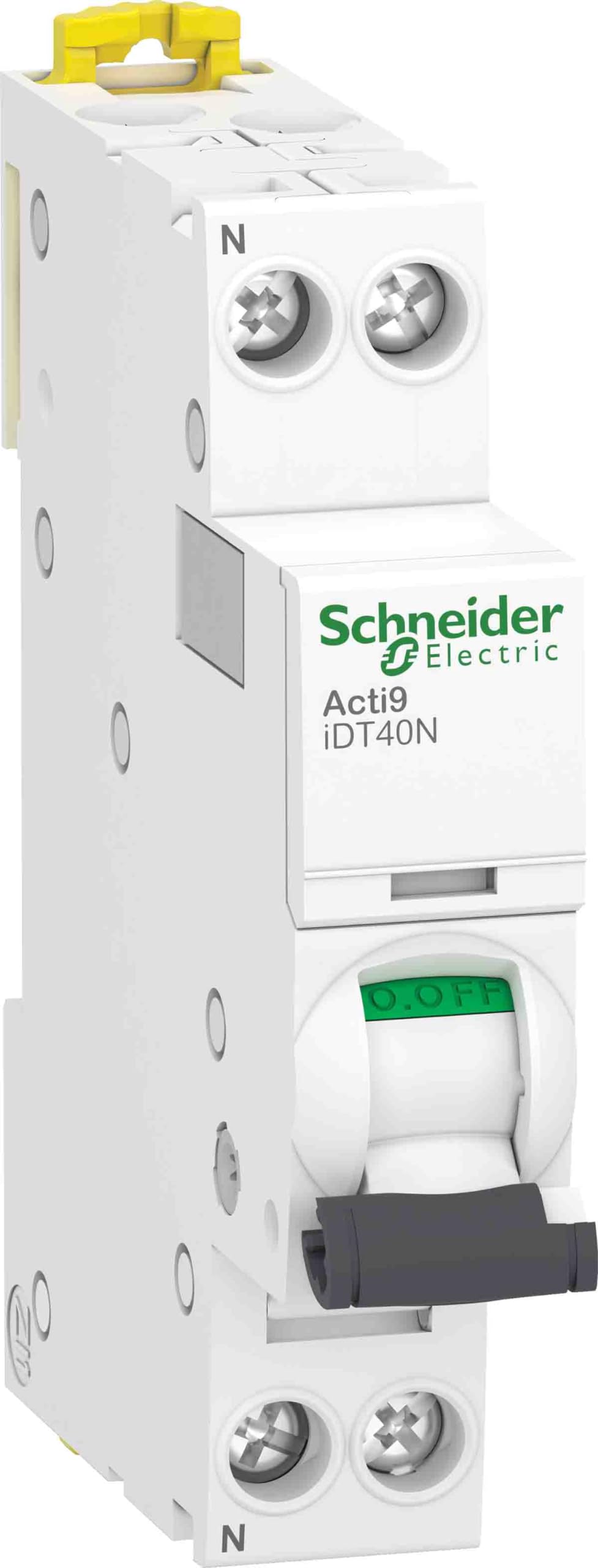 Schneider Electric - Acti9 iDT40N - disjoncteur modulaire - 1P+N C 40A 6000A/10kA - A9P24640