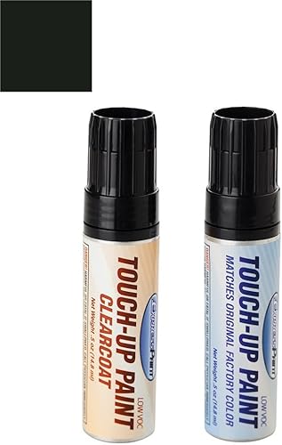 Vista 337 de ColorRite Tarro de media onza para Audi A8 pintura de retoque automotriz – Havanna Black Pearl Clearcoat LW8X – Color+Clearcoat paquete LW8X (2011)