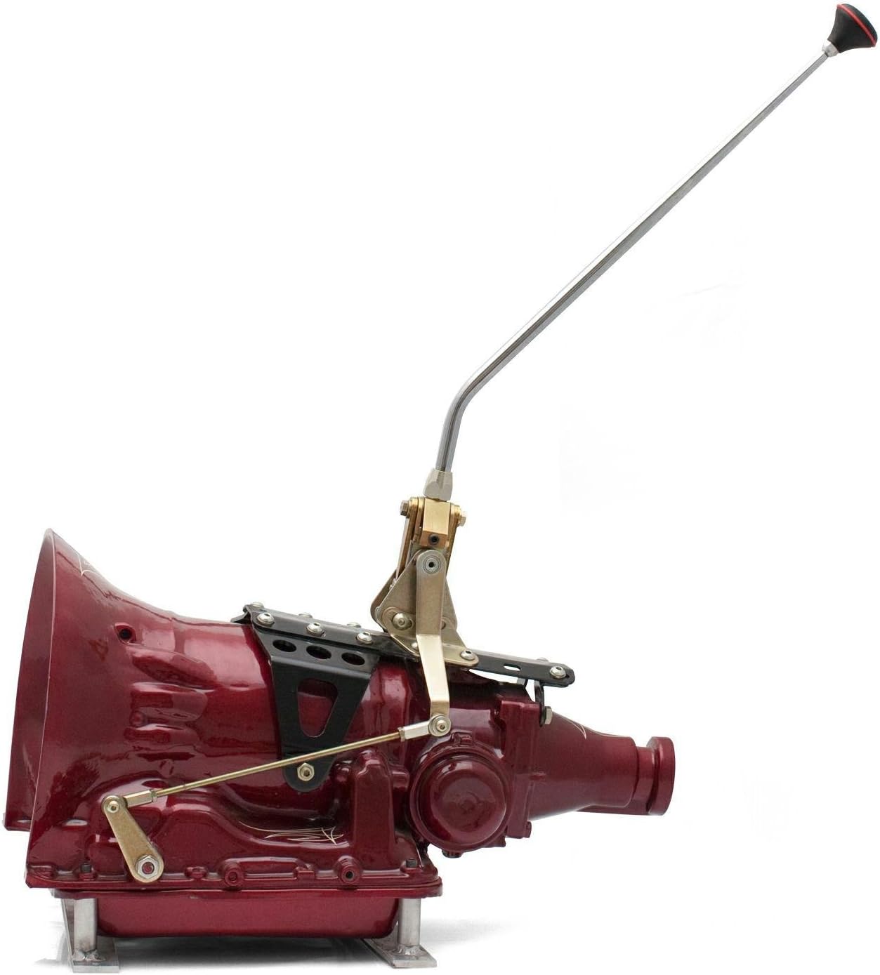 American Shifter 60643 Single Action Automatic Transmission Shifter Kit with 16" Single Bend Arm and Deluxe Knob for GM 4L60-E Transmission