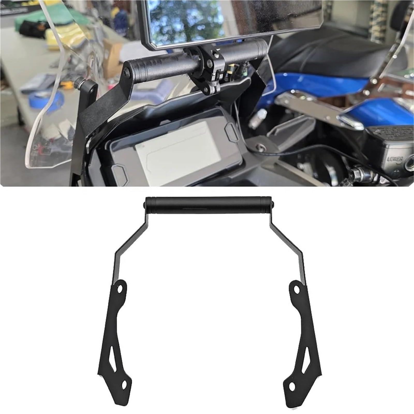 Pasuje do Honda NC750X DCT 2021 2022 2023 Uchwyt nawigacji CNC Akcesoria do uchwytu telefonu GPS Motocyklowy uchwyt do nawigacji(12and22mm nc750x)