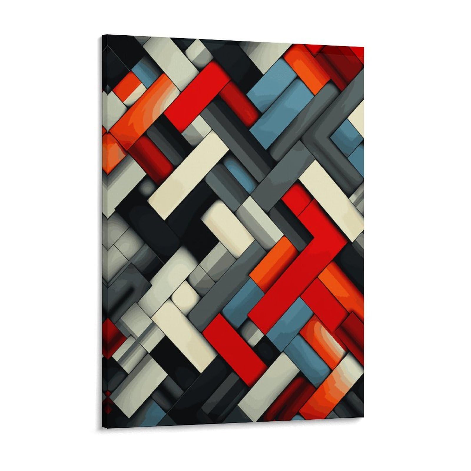 Diagonal Geometric Canvas Wall Art for Bedroom 18x24inch Canvas Prints Artwork for Walls Modern Picture Artwork Painting for Living Room Aesthetic Wall Paintings for Bathroom Kitchen Office D
