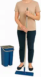 ESFREGÃO MOP FLAT LAVA E SECA - BALDE 5 LITROS- COM 2 REFIS - COR SORTIDA