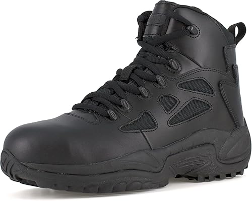 Reebok Duty Rapid Response RB RB8674 Botas tácticas con tamaño de 6 pulgadas, para hombre., negro, 9.5 2E US