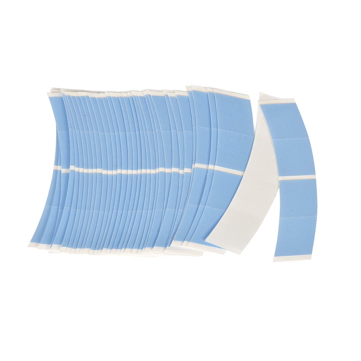 Wig Tape for Lace Wigs Waterproof Double-Sided Strong Adhesive Tape Lace Front Wig Tape C Curve 36 Pieces Blue Color