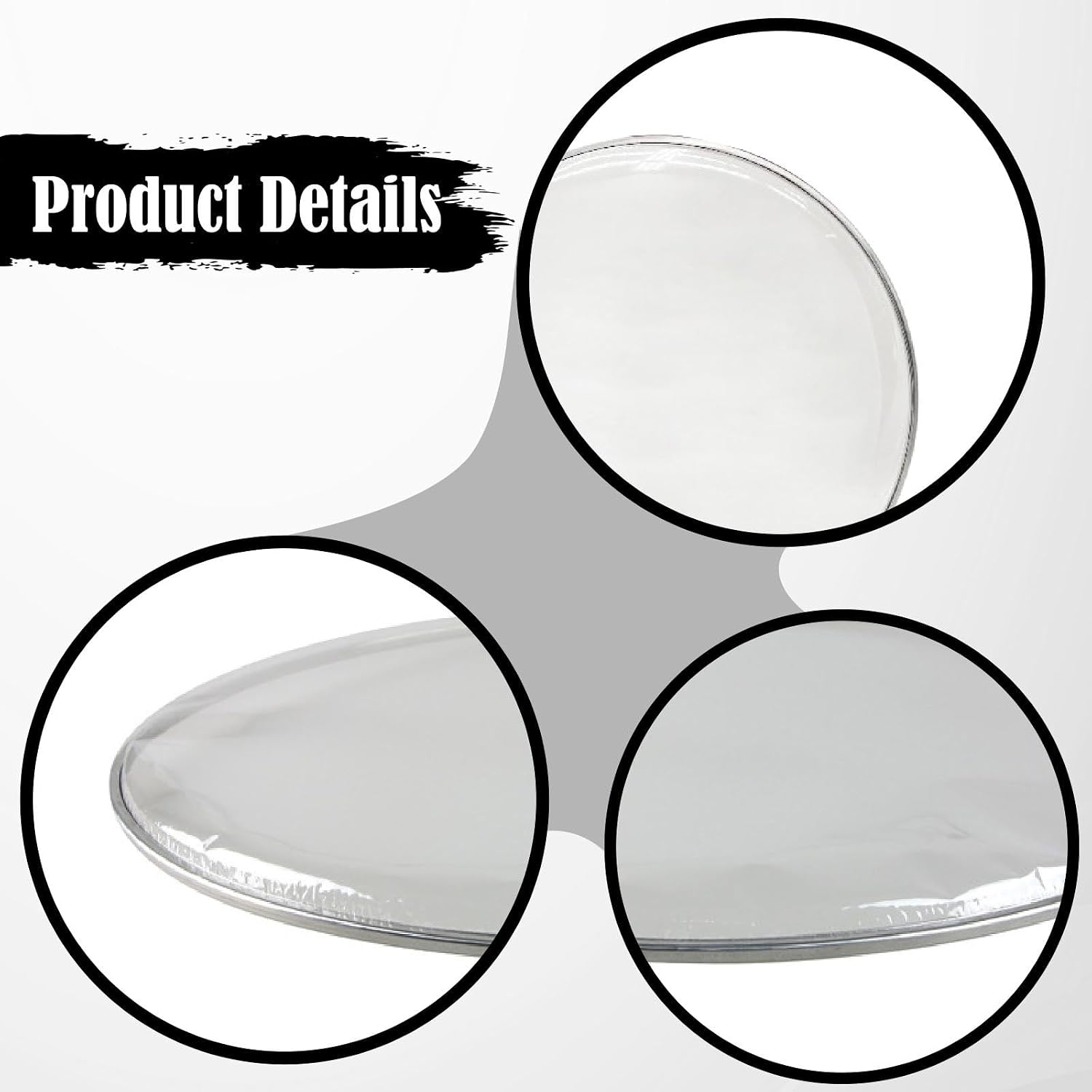 Generic Snare Drum Drumhead Drum Skin Practice Tighten Sound Accessories Transparent Replacement DIY Parts, 18inch