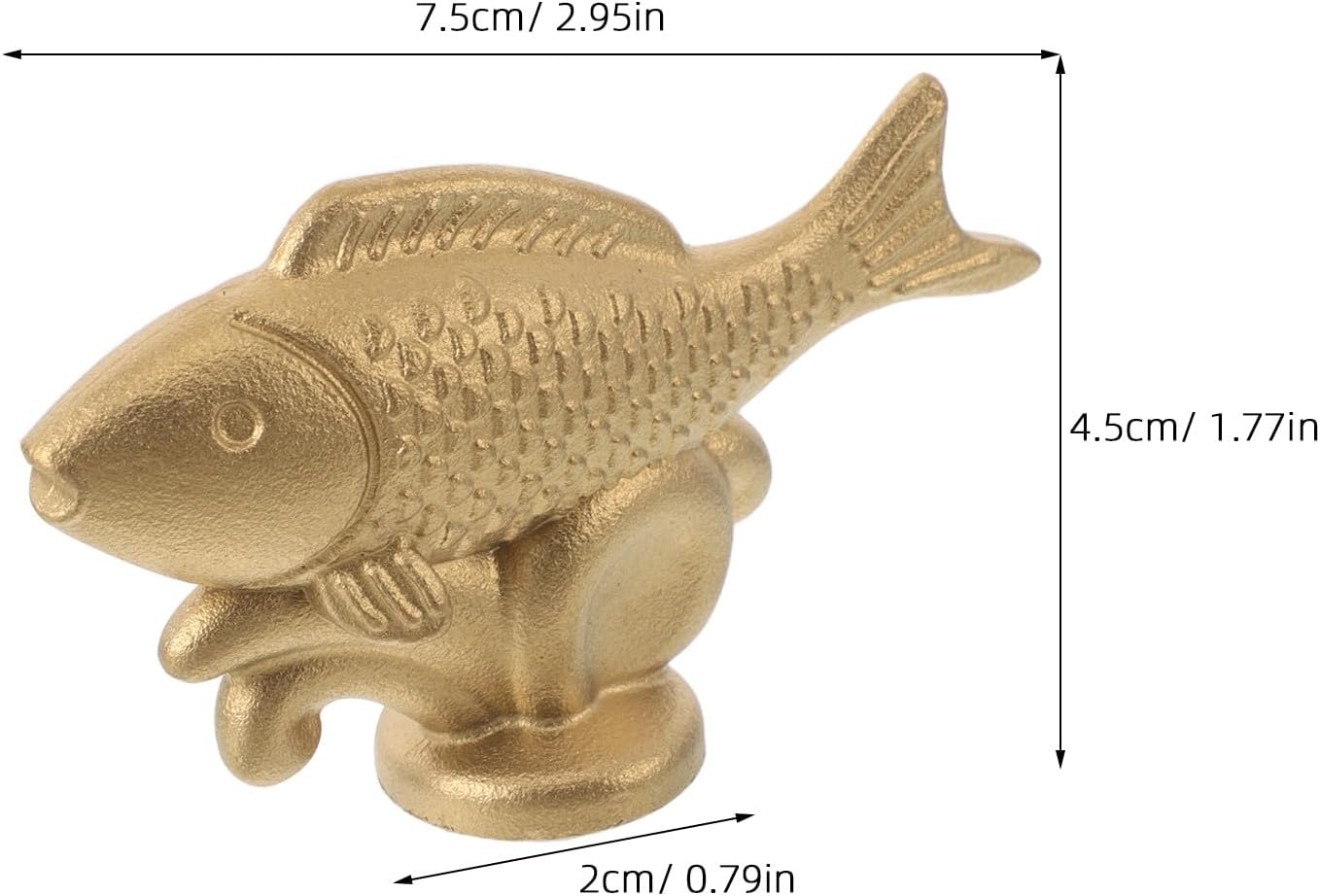 KICHOUSE Pot Lid Knobs: Cast Iron Animal Fish Shape Pan Handle, Anti-Scald Replacement Handles Grip for Kitchen Pan, Skillet, Slow Cooker Covers Cookware