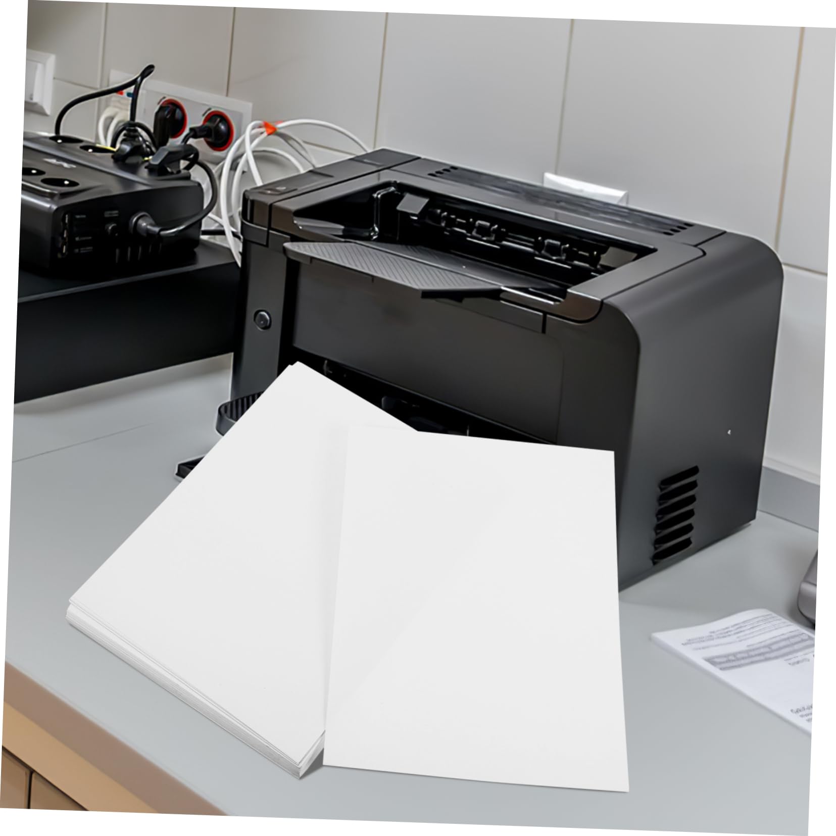 Étiquettes Autocollantes A4 Mates 100 Feuilles, Papier Adhésif Blanc