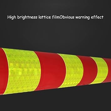Safety Bollard Post, Flexible Delineator Post with Reflective Strips, Driveway Caution Sign & Parking Barrier, Commercial,Home Plastic Safety Bollard(75CM 2pcs)