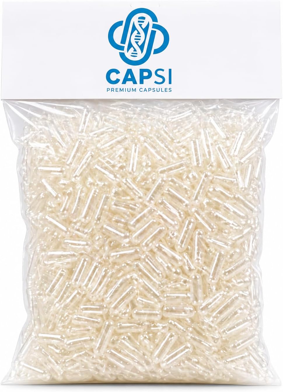 Empty Gelatin Capsules Size 000 × 1000 – Clear Bovine Capsule Shells – Extra Large Capacity (Up to 1000mg) – Easy to Fill – Bulk Supplement Capsules by CAPSI