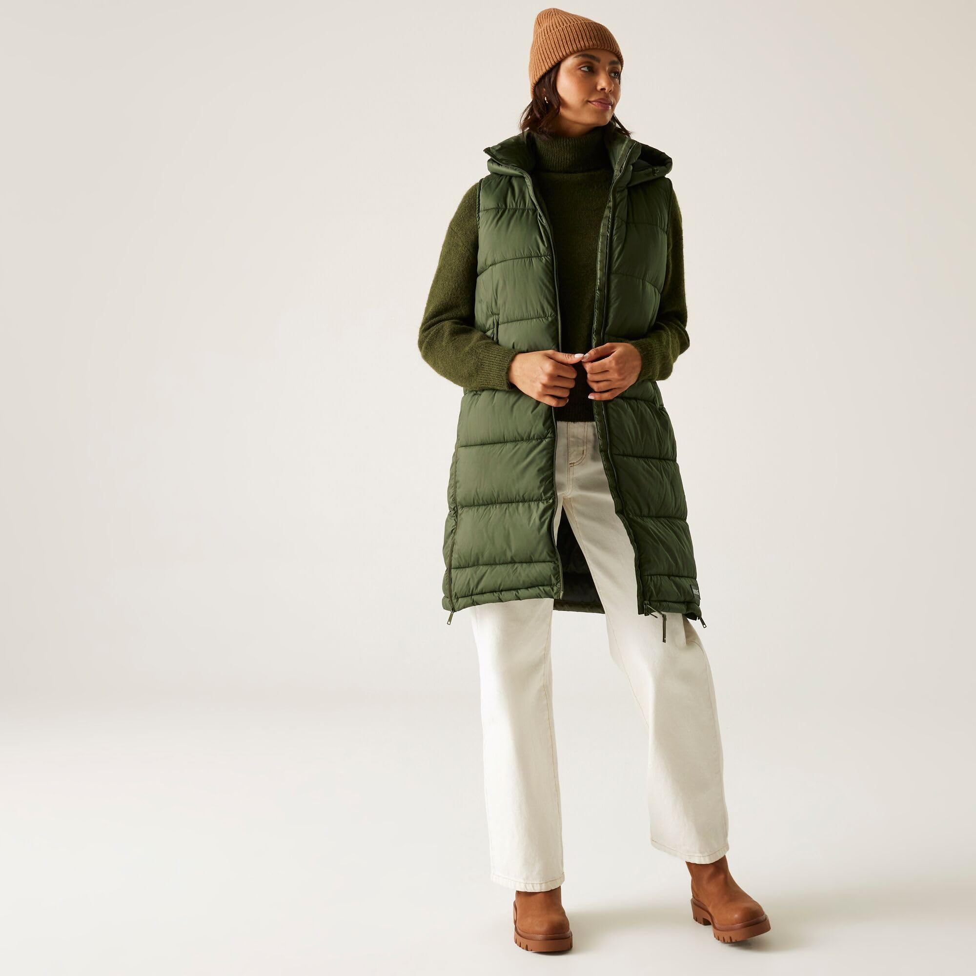 Regatta Ganella Gilet Long À Carreaux pour Femme Gilet Femme
