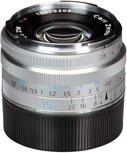 Miniatura 2 de ZEISS Ikon C Biogon T* ZM 2.835 Wide-Angle Camera Lens for Leica M-Mount Rangefinder Cameras, Silver