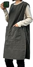 HEWEAYTA Waterproof Apron, Double-Sided, Stain Resistant, For Work, Adults, Long, Apron, Men's, Women's, Just Put On, Vest, Plain, Simple, Home, Commercial Use, Cafes, Kitchen