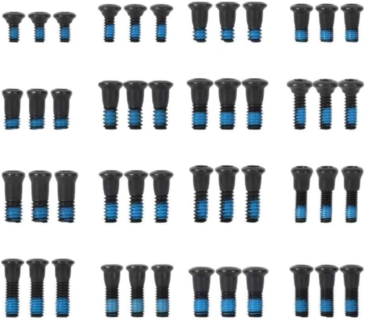 Red Dot Sight Screw Kit - 48 Pcs Multi-Size Mounting Hardware Set with M3, M4, #4-40, #6-32, #6-40, #6-48 Threads for Pistols & Optics | Pre-Coated with Blue Threadlocker | Includes T10 Torx Driver