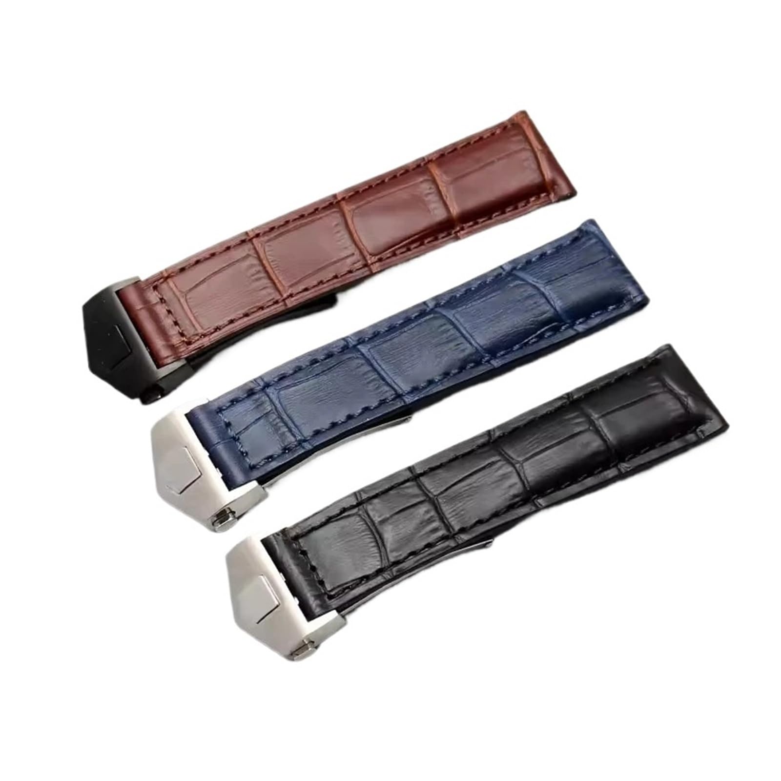 Générique NASUNJIA Bracelet De Montre En Cuir Véritable 20/22/24 Mm Compatible Avec Les Bracelets Carrera Monaco F1. Accessoires