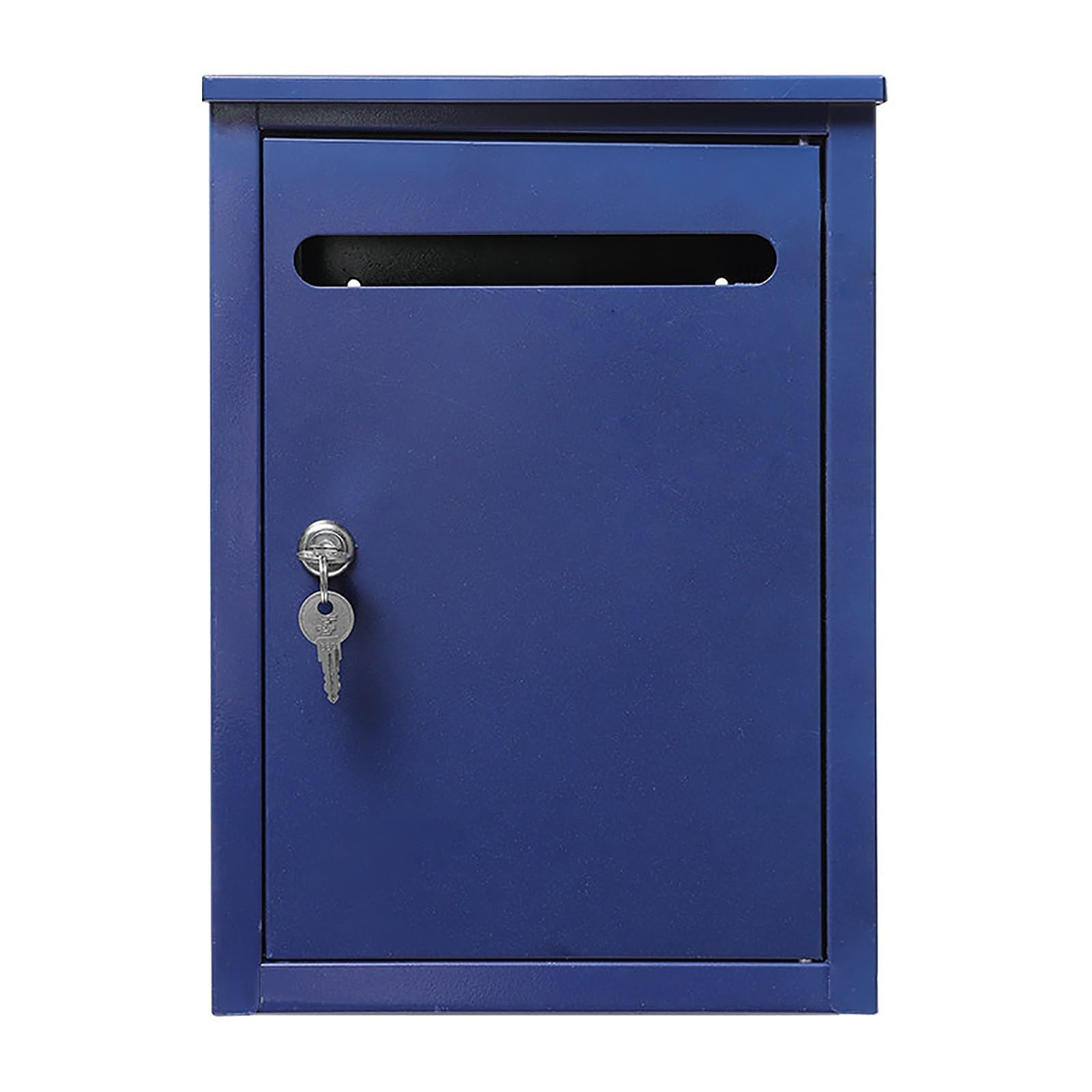 Boîte aux lettres murale pour entrée de maison et bureau style vintage bleu