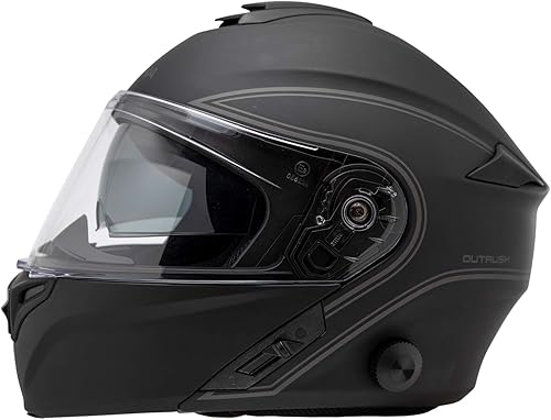 Miniatura 2 de Outrush - Casco modular inteligente (negro mate, XL)