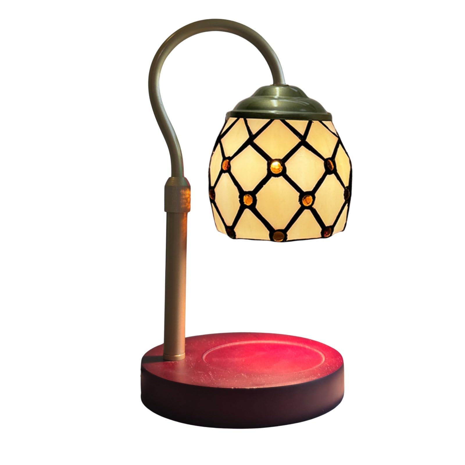 MaxSell Tiffany Style Candle Warmer Lamp Height Adjustable Timer Wax Melter Dimmable UK