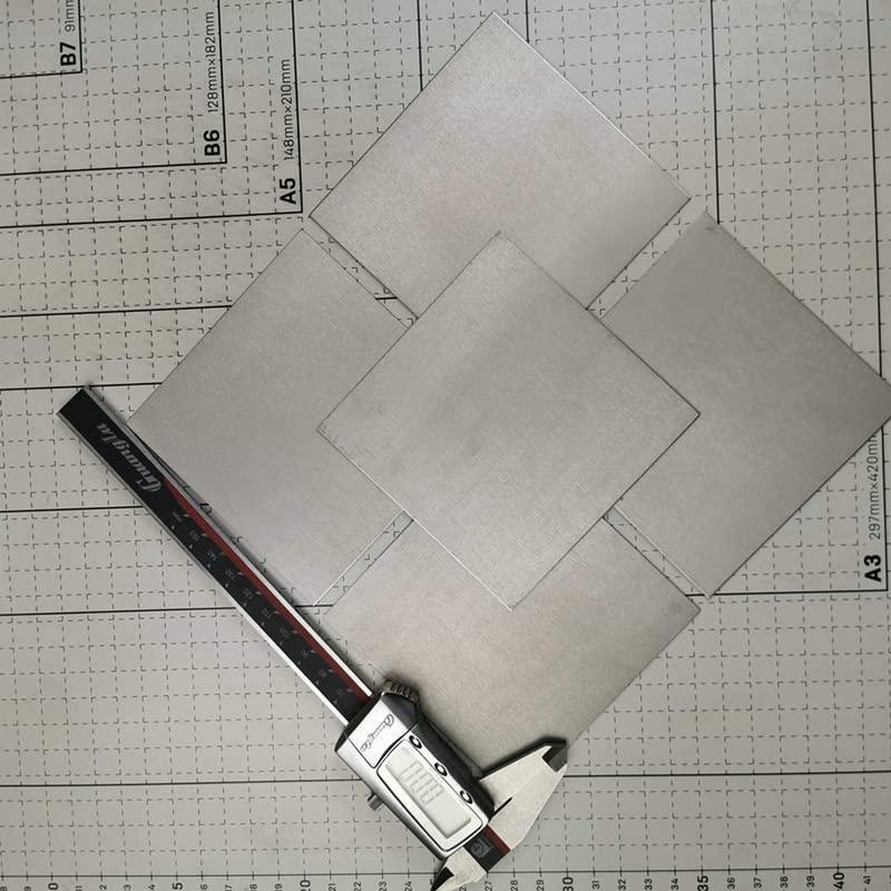 VIGAN Pure Nickel Sheet, 100MM X 100MM, 3MM Thick, 99.99% Purity, Industrial Grade, Nickel Anode for Scientific Research