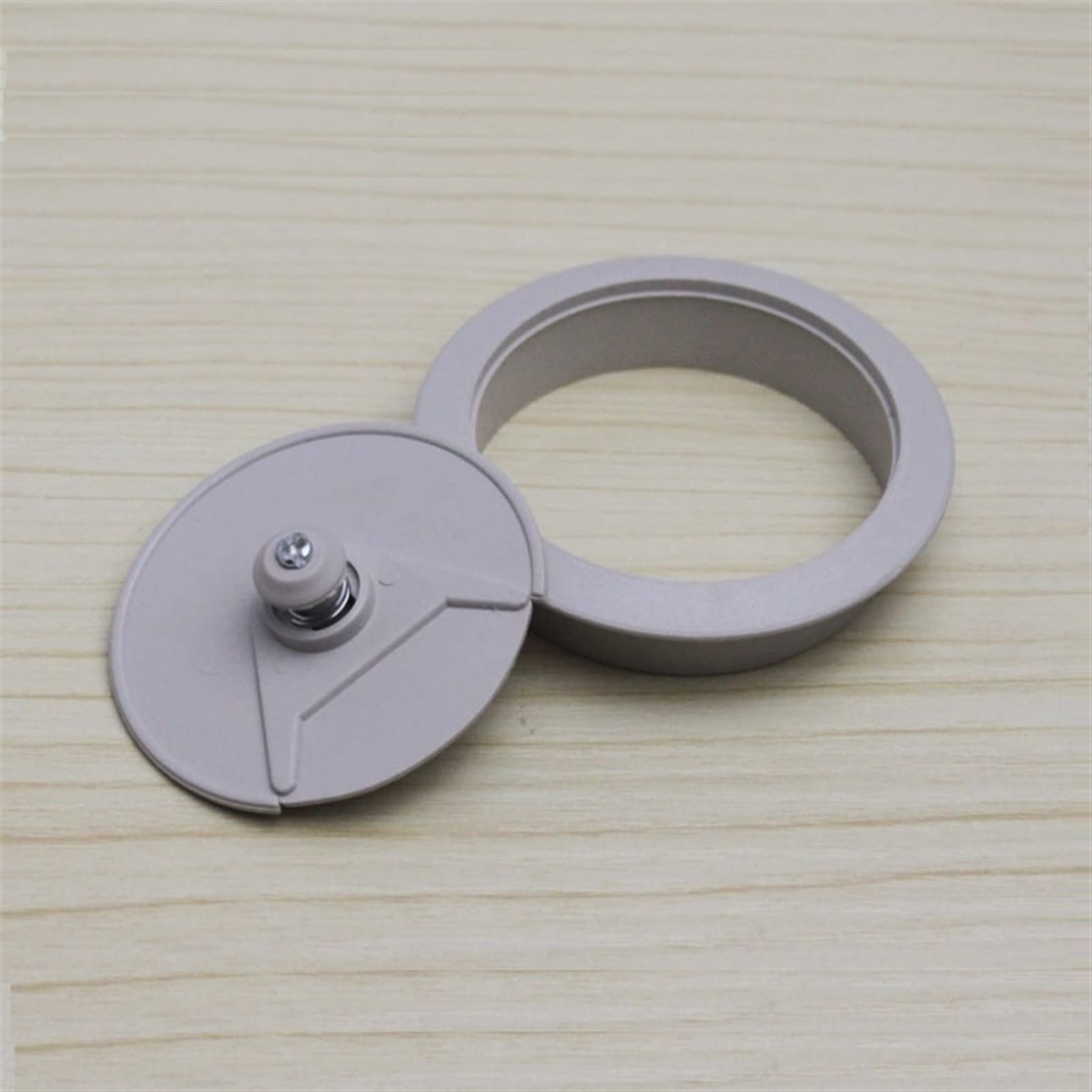 Passacavi da scrivania, 10 pezzi, 60 mm, 53 mm, 50 mm, per porta cavi, per scrivania e computer, colore grigio, 53 mm