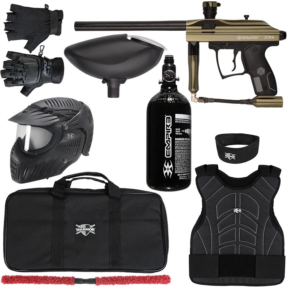 Action Village Kingman Spyder Xtra Level 2 Protector Paintball Gun Package Kit
