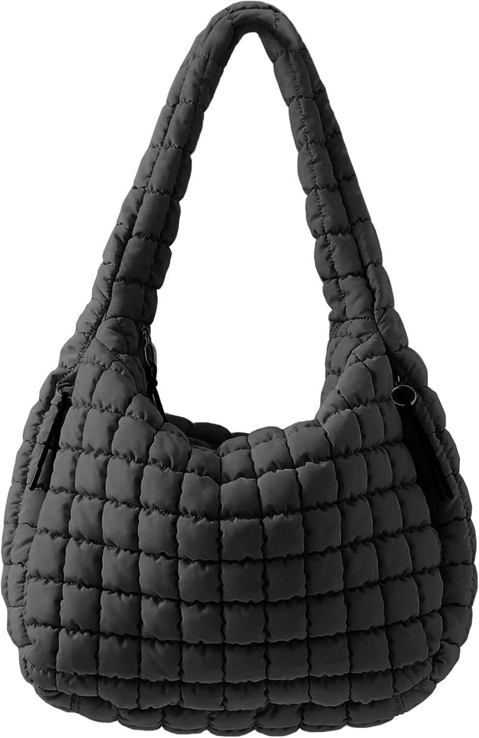 ASWACA Puffer Quilted Tote Bag for Women Nylon Crossbody Bags Puffy Purse Hobo Large Shoulder Bag Trendy