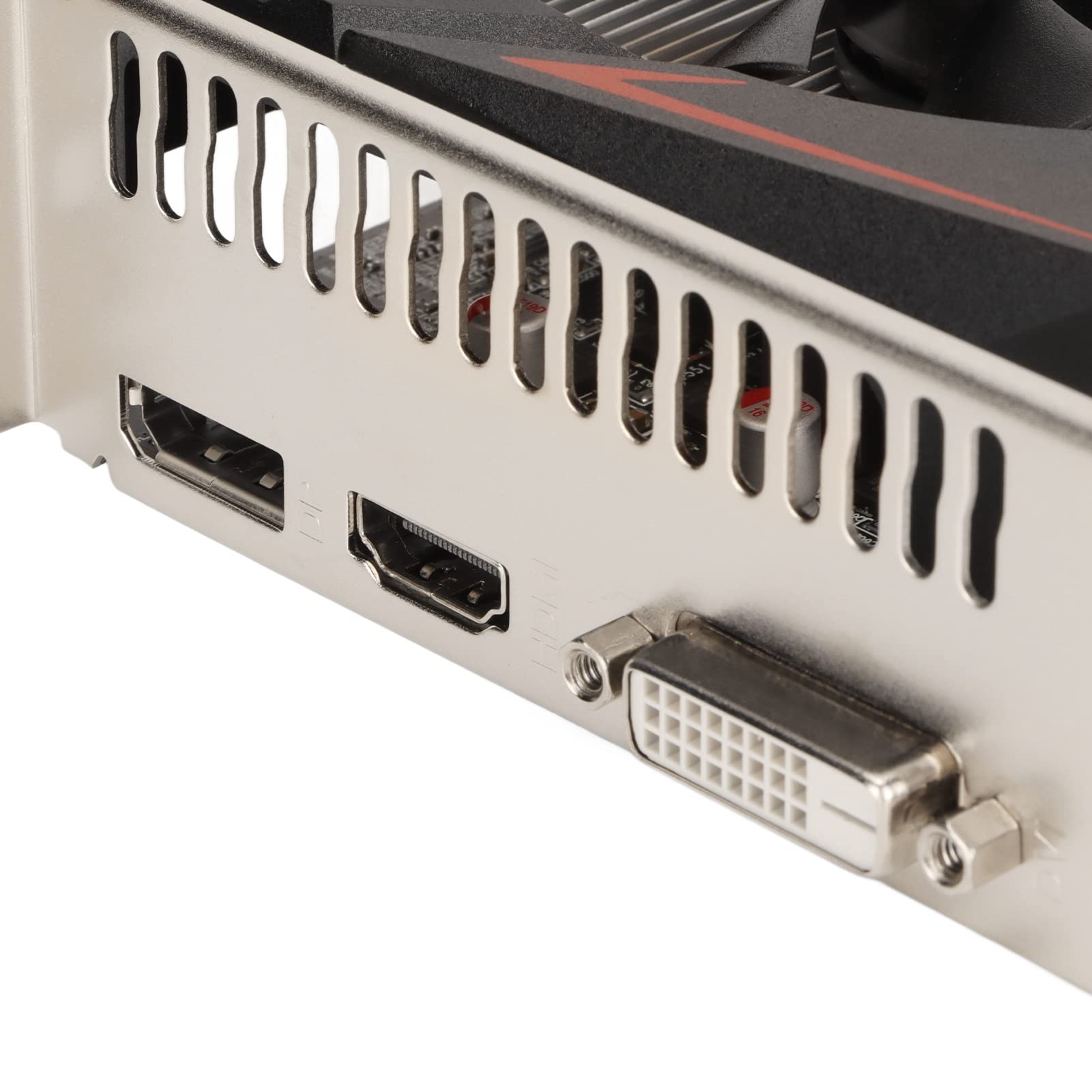 Septpenta Scheda Grafica RX550 4G, Frequenza 1071/6000 MHz GDDR5 128 Bit Sistema di Raffreddamento a Doppia Ventola Scheda Grafica Desktop, Interfaccia HDMI DVI DP per Computer