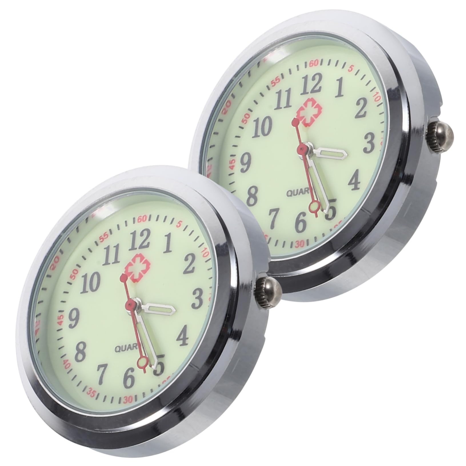 Gatuida Cloche Montre Infirmière Cadran De Montre à Quartz Regardez Le Visage pour L'infirmière Montre De Soins Infirmiers Matériau du Miroir : Miroir en Verre Ordinaire Silver