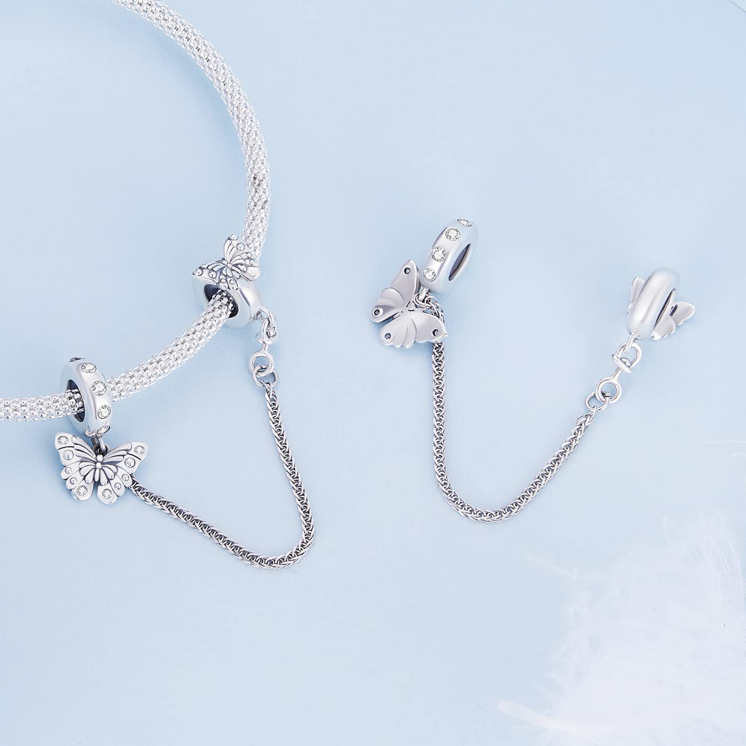 Ciondolo a forma di farfalla in argento Sterling 925