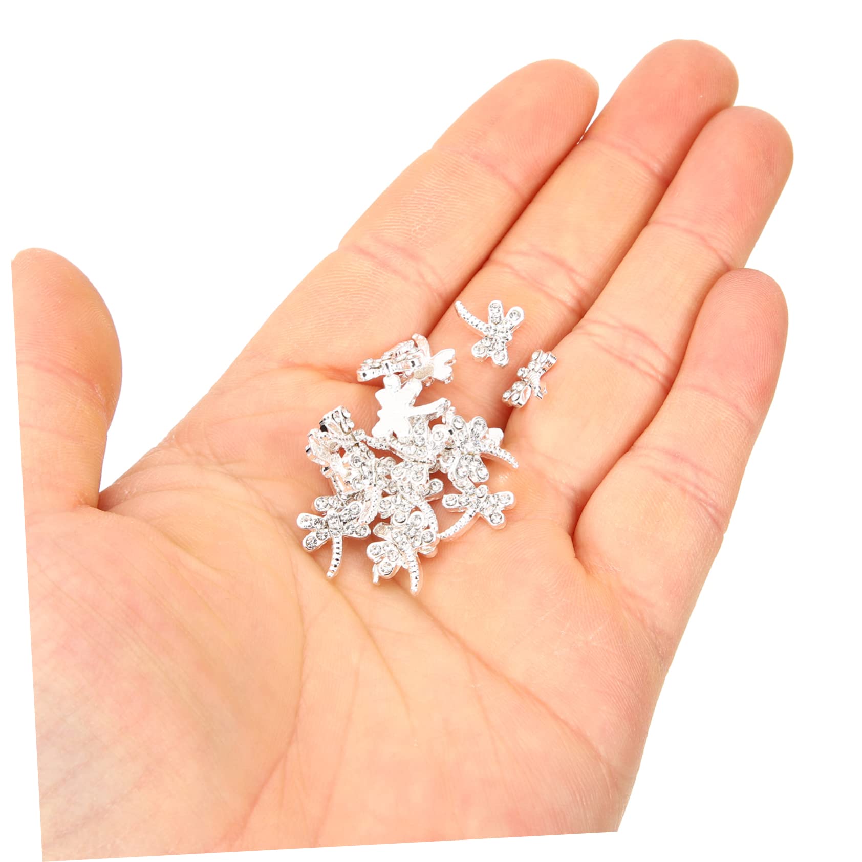Beavorty 20pcs Dragonfly Nail Charms DIY Nail Art Decorations for Manicure and Personal Crafting