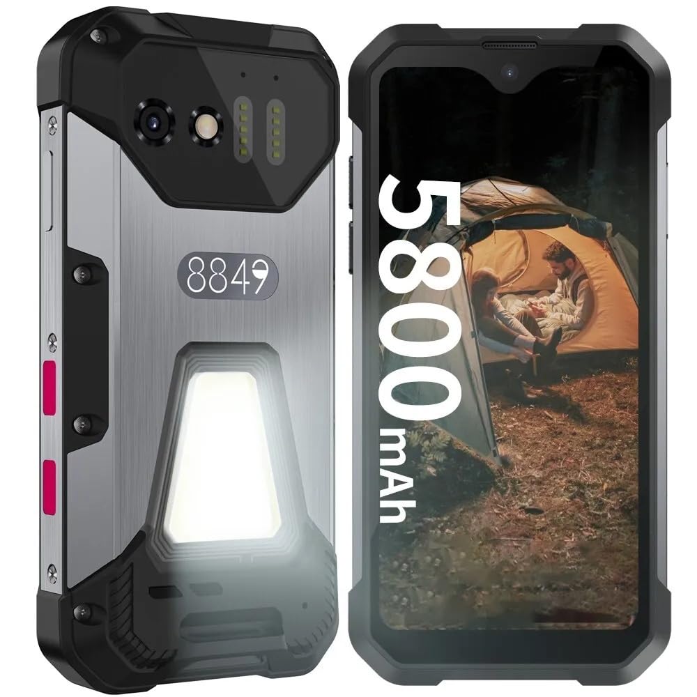 India Gadgets Unihertz Tank Mini 1 Rugged - 4.3" QHD+ Screen - IR Blaster Remote - 12Gb + 256Gb - 100MP Camera - 5800mAh B...