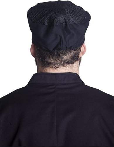 Miniatura 3 de Fiumara Appare L - Gorra de calavera ventilada con parte trasera elástica y parte superior de malla, gorro de chef para adultos, talla única