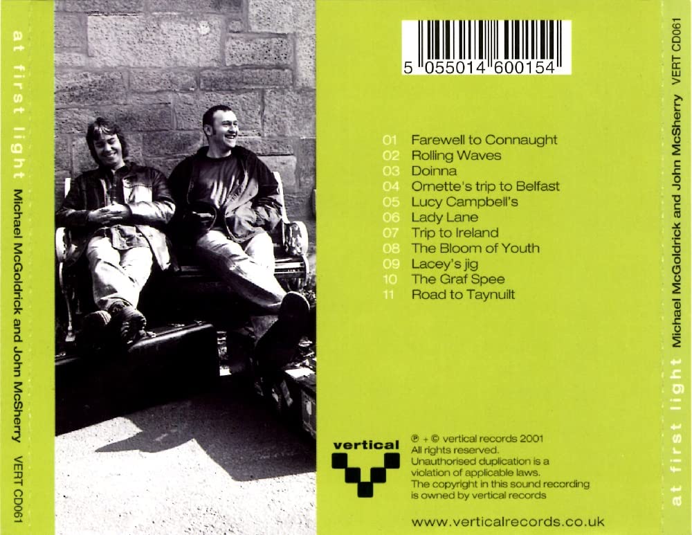 At First Light-Michael Mcgoldrick & John Mcsherry VERTCD061