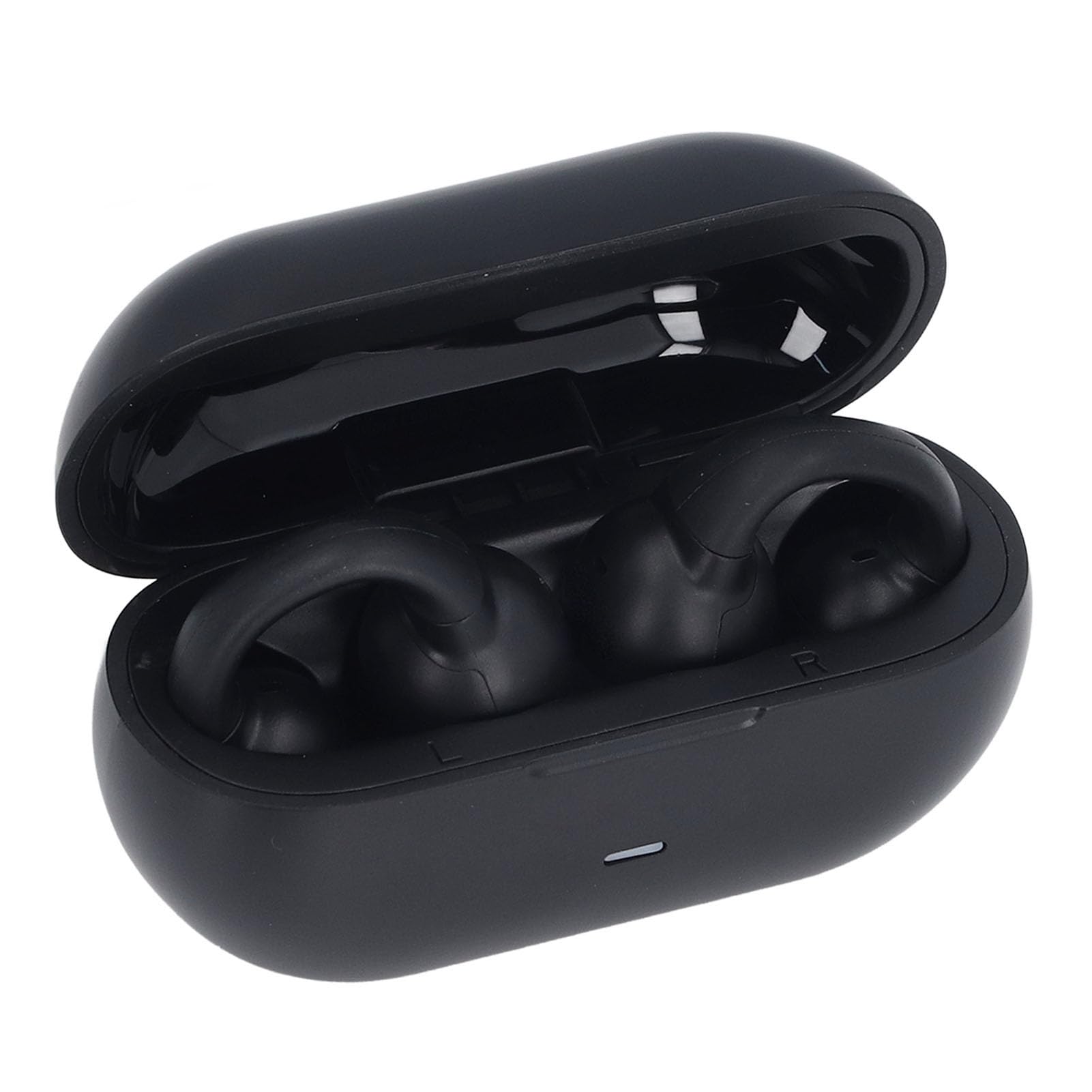 Słuchawki z Klipsem na Ucho, Bezprzewodowe Słuchawki Douszne Bluetooth 5.3 z Etui ładującym, Czas Odtwarzania 40 Godzin, Wbudowany Mikrofon, Ultralekkie Słuchawki Sportowe do