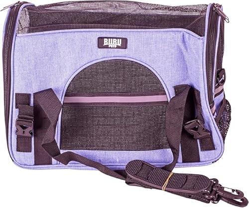 Quibropets Bubupets Transportín para Mascotas - Transportín para Perros y Gatos - Mochila de Viaje Resistente y Cómoda - 40x20x26 cm - hasta 8 kg -Azul