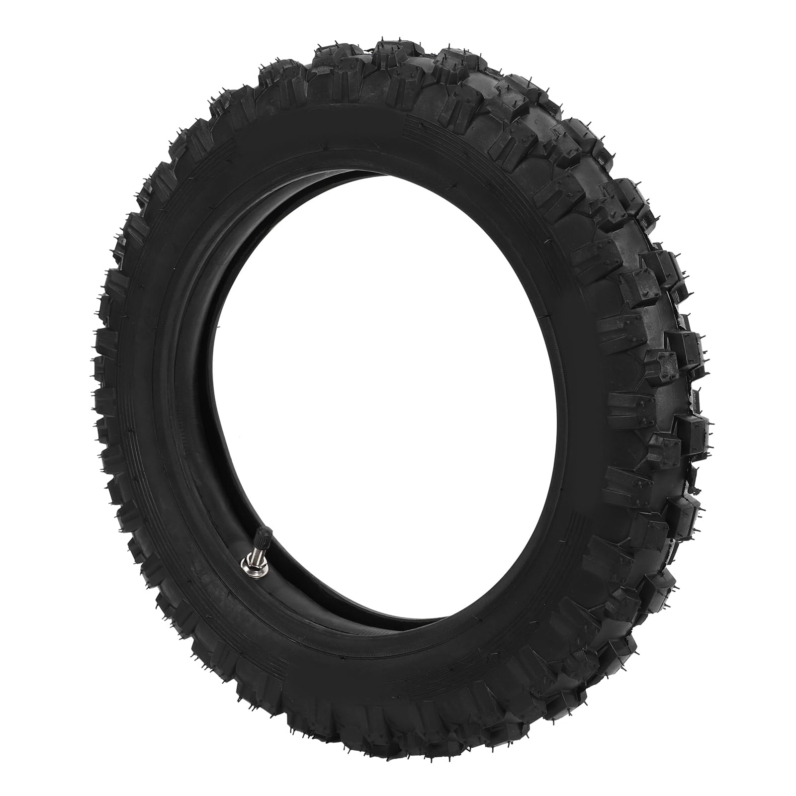 Pissente Ensemble Pneu et Chambre à Air 2.5-10 Pouces pour Moto Tout-terrain, Remplacement Tout-terrain en Caoutchouc de Haute qualité pour Jante de 10 Pouces, Compatible avec CRF50 XR50